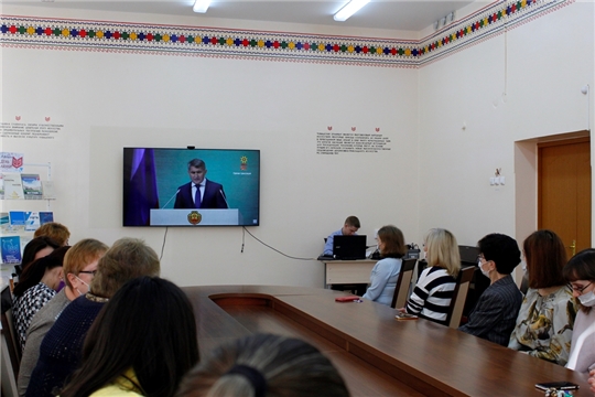 В институте культуры организовали просмотр Послания Главы Чувашии Госсовету республики