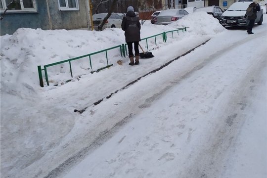 В Чебоксарах организована работа по своевременной уборке снега