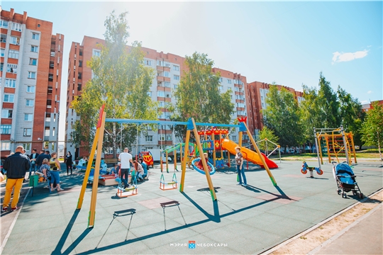В Чебоксарах проводят масштабное благоустройство дворовых территорий