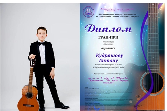 Антон Кудряшов завоевал гран-при Международного конкурса исполнителей на классической гитаре «Золотая струна»