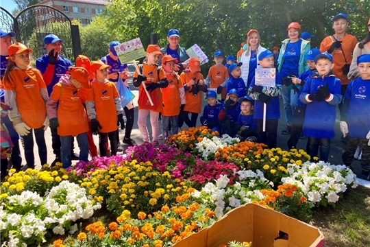 Волонтеры акции «оБЕРЕГАй» посадили цветы на экоаллее в Ельниковской роще