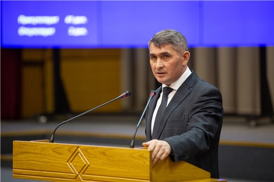 Олег Николаев выступил с отчетом о деятельности Правительства Чувашской Республики за 2020 год