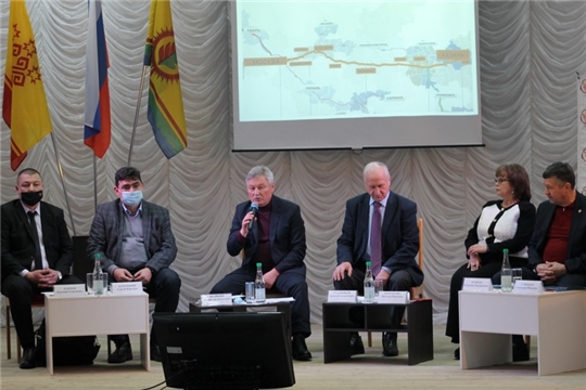 Евгений Лебедев принял участие в общественном обсуждении по вопросу строительства участка скоростной автомобильной дороги М-12 на территории Чувашской Республики