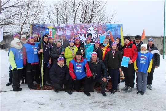 Жители Порецкого района присоединились к Всероссийской массовой лыжной гонке «Лыжня России-2021»