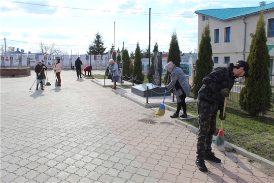 Трудовые коллективы и жители Порецкого района приняли активное участие во Всероссийском субботнике