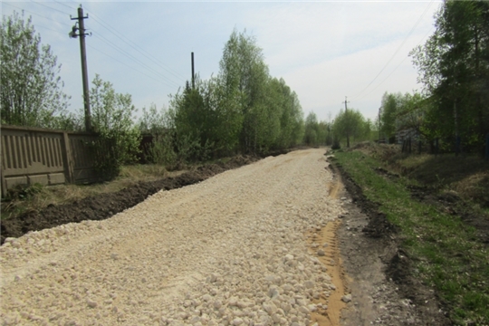 В Порецком сельском поселении продолжается ремонт автомобильных дорог
