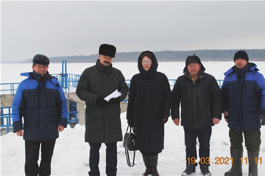В Шемуршинском районе проведено комиссионное предпаводковое обследование гидротехнической системы водохранилища
