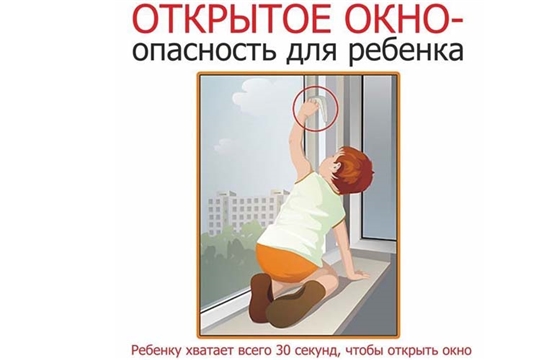 Открытое окно — опасность для ребенка!