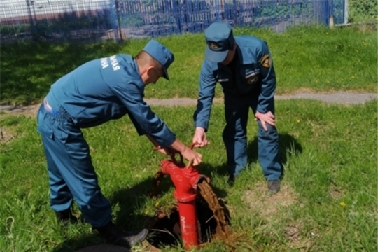Огнеборцами ГКЧС Чувашии  проверены противопожарные водоснабжения на территории Шемуршинского района