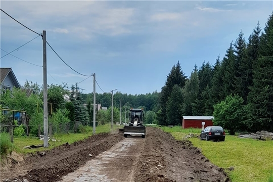 В Шумерлинском районе  продолжается ремонт дорог