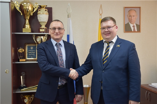 Василий Петров провёл рабочую встречу с главой города Чебоксары Олегом Кортуновым