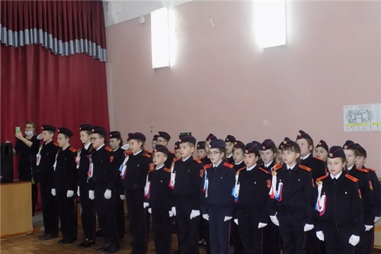 Торжественная церемония Посвящение в кадеты обучающихся 5а класса