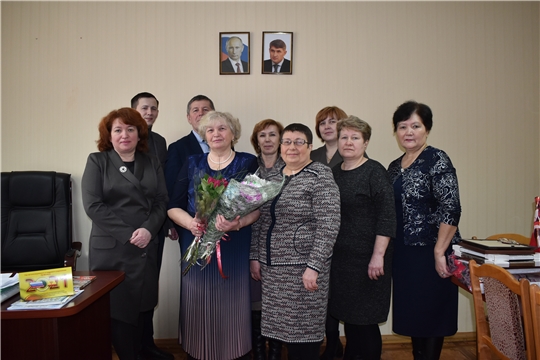 Кольцова Мария Ивановна принимала поздравления по случаю юбилея