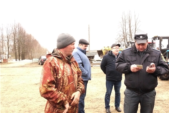 В Ядринском районе проводится технический осмотр самоходных машин и прицепов к ним