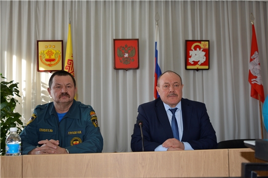 В Яльчикском районе подведены итоги работы комиссии по чрезвычайным ситуациям и обеспечению пожарной безопасности за 2020 год
