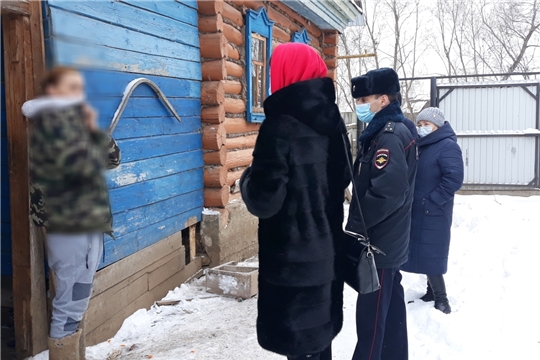 Субъекты профилактики проверили неблагополучные семьи, проживающие в Шимкусском сельском поселении