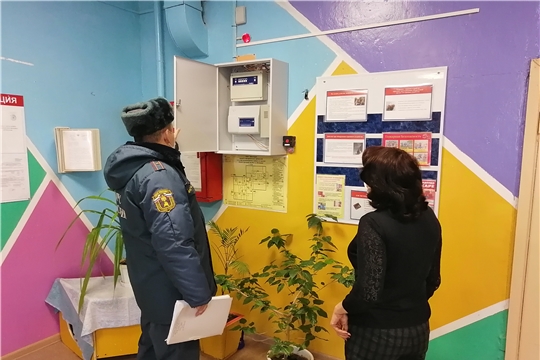 Проверка пожарной безопасности в МБДОУ «Детский сад № 1 с. Янтиково»