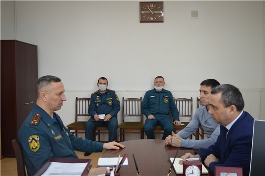 Янтиковский район с рабочим визитом посетил заместитель начальника Главного управления МЧС России по Чувашской Республике Юрий Антонов