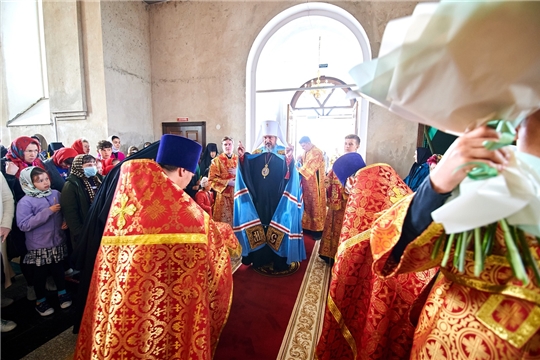Божественная литургия в Тихвинском Богородицком женском монастыре г. Цивильск