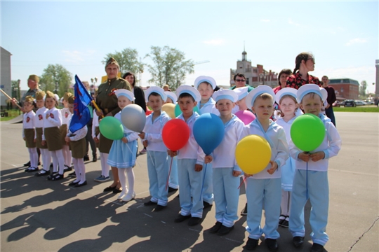 В Цивильском районе прошел парад дошколят «Правнуки Победы»