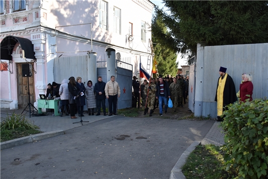 Отправка военнослужащих в рамках частичной мобилизации в Алатырском районе