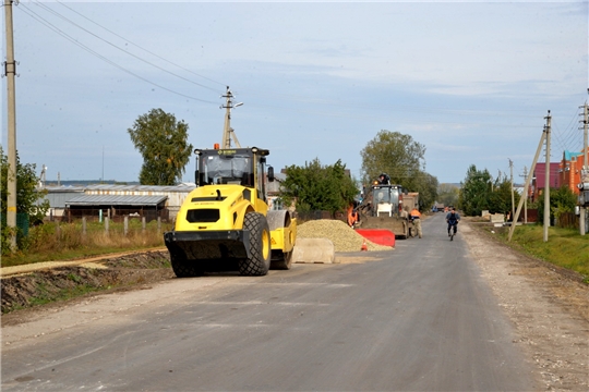 Ход строительства автодороги в с.Шыгырдан