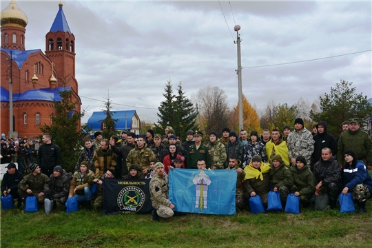В рамках мобилизации населения проведены проводы граждан Батыревского района для выполнения боевой задачи в СВО на Украине