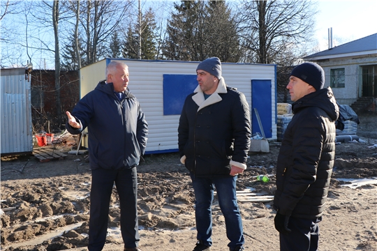 Глава администрации Чебоксарского района Николай Хорасев посетил ряд социально значимых объектов Чебоксарского района