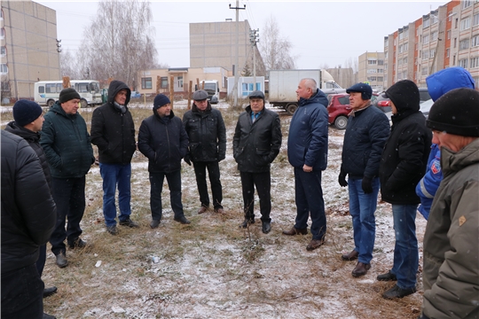 Николай Хорасев  провел рабочее совещание на площадке  для строительства школы в п. Кугеси на 825 ученических мест