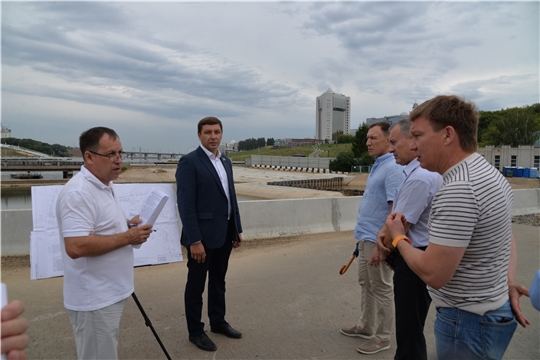 Депутаты ознакомились с комплексом сооружений по очистке дождевых стоков на Чебоксарском заливе 