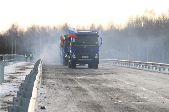 Открыт первый в Чувашии автомобильный путепровод над М-12