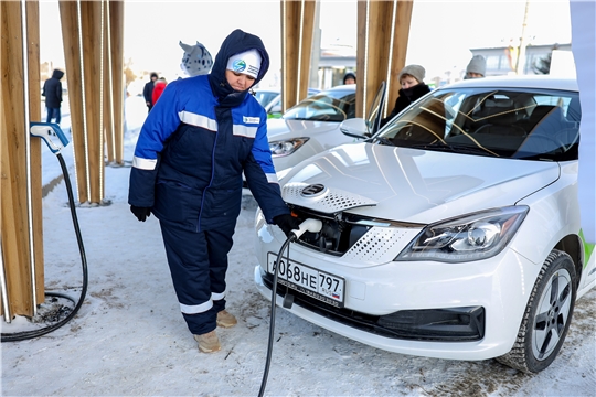 11.01.2023 Открытие станции для зарядки электротранспорта