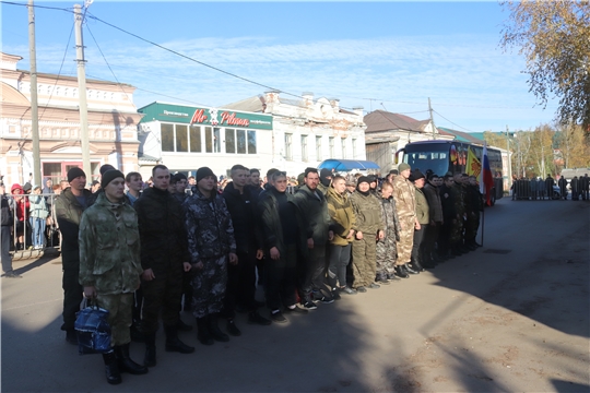 Алатырцы, мобилизованные в ходе частичной мобилизации отправились на боевое слаживание