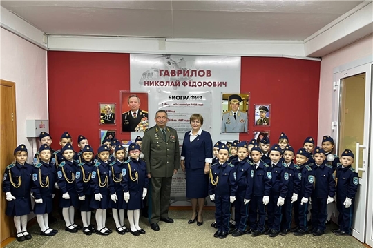 Герой России Николай Гаврилов встретился с кадетами СОШ №22 города Чебоксары