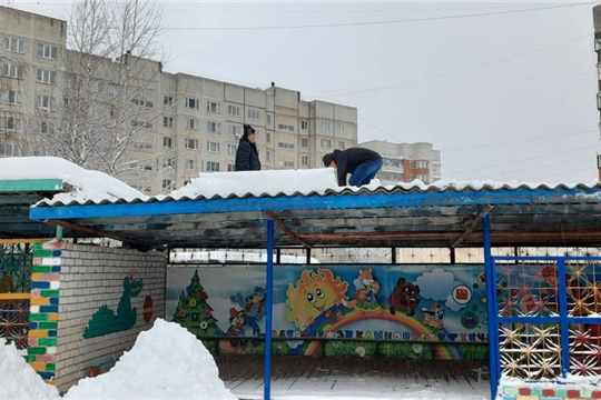 Уборка территорий образовательных учреждений (12.12.2022 г.)
