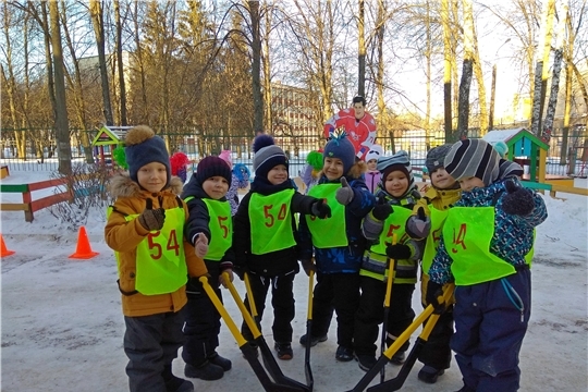 Спортивный зимний досуг в детских садах города Чебоксары
