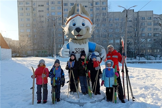 Чебоксарские детские сады соревнуются в зимних видах спорта