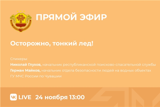 Вопросы обеспечения безопасности людей на водных объектах в осенне-зимний период обсудили в прямом эфире