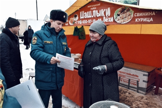 В селе Моргауши прошел  рейд по профилактике  пожарной безопасности