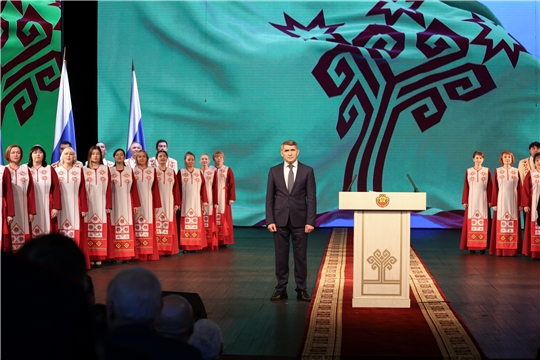 Церемония торжественного оглашения Послания Главы Чувашской Республики Государственному Совету Чувашской Республики