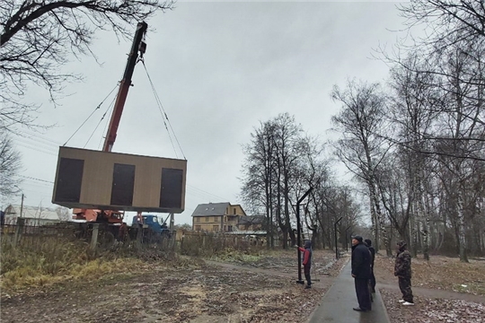 В парк культуры и отдыха города Шумерля доставлен новый модульный туалет
