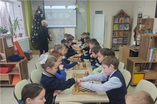 Шахматный год в Ибресинском муниципальном округе начался с рождественского шахматного турнира среди обучающихся школ 