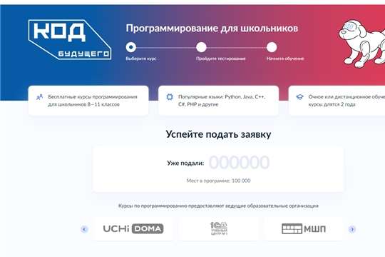«Код будущего»: на Госуслугах стартовал прием заявок на курсы программирования для старшеклассников