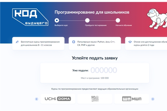 «Код будущего»: на Госуслугах стартовал прием заявок на курсы программирования для старшеклассников