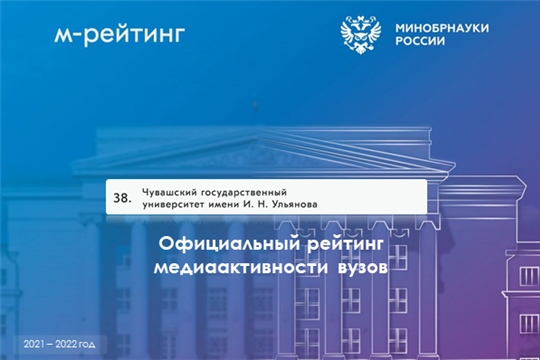 Чувашский госуниверситет – в ТОП-40 вузов по работе в социальных сетях