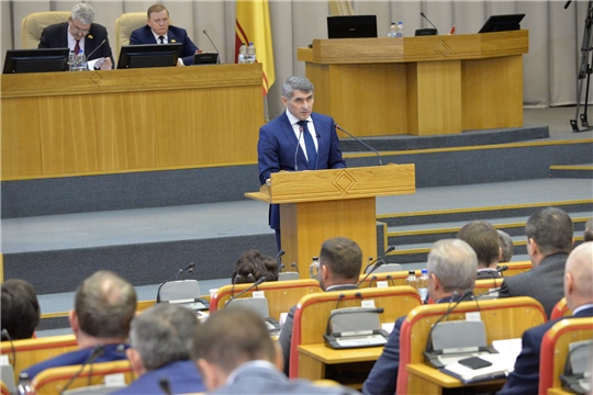 Глава Чувашской Республики выступил с Отчетом о деятельности Кабинета Министров Чувашской Республики за 2022 год