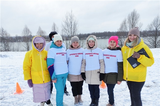 Команда молодых педагогов Красночетайской школы на слете Советов работающей молодежи Чувашской Республики