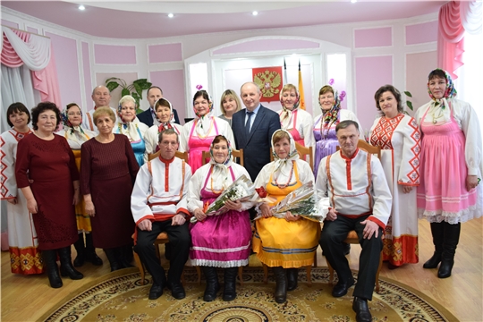 В Красночетайском муниципальном округе чествовали «золотых» юбиляров семейной жизни