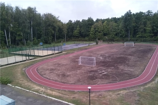 В Республиканском детском санатории "Лесная сказка" завершен ремонт футбольного поля и беговой дорожки