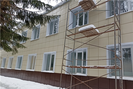 Завершается капитальный ремонт поликлиники Моргаушской центральной районной больницы